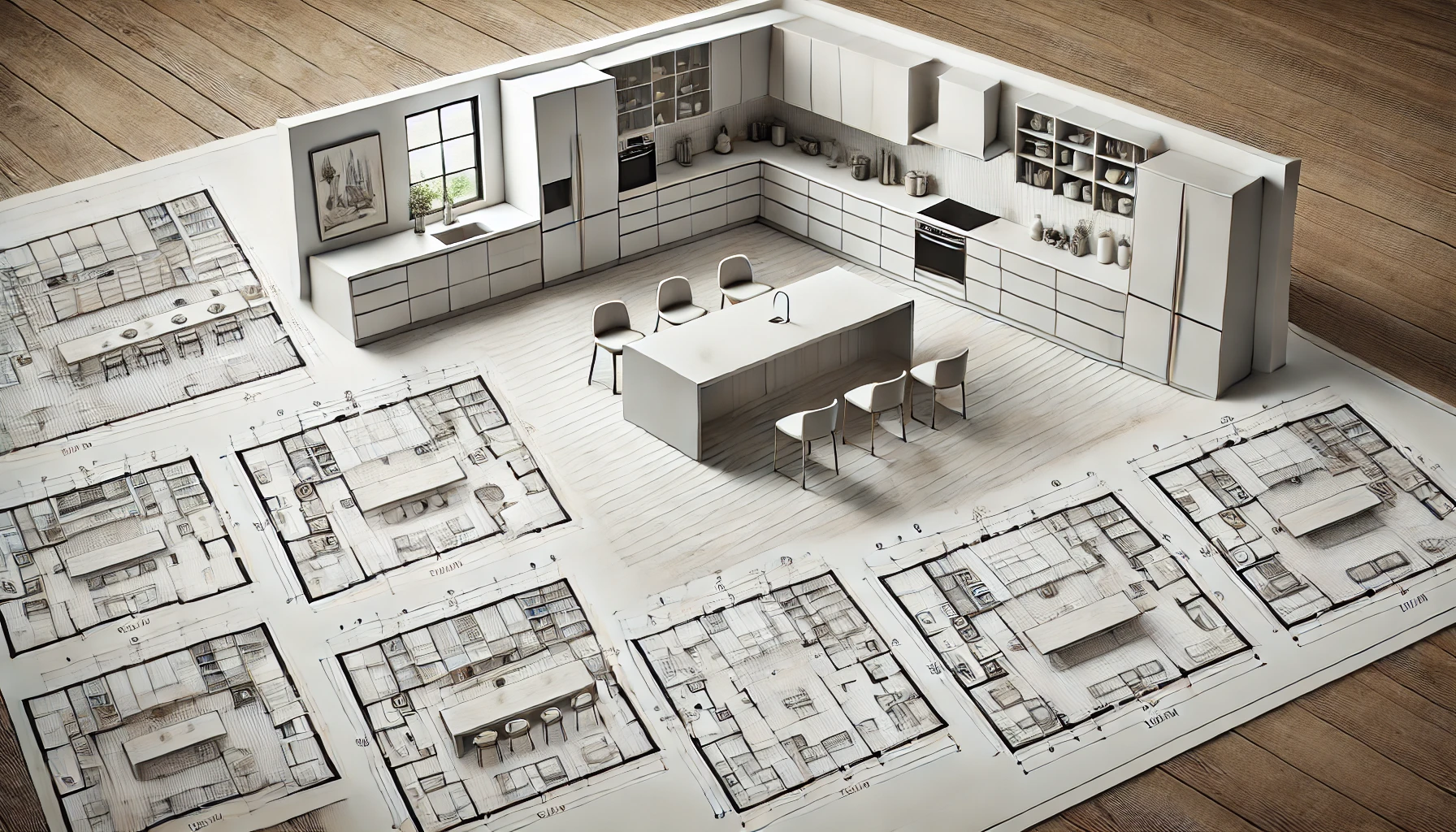 Design insperation - inplace studio - Luxury Kitchen cabinetry futuristic kitchen layout, featuring cutting-edge design elements like smart cabinetry, modular islands with touch-controlled surfaces, and integrated technology.