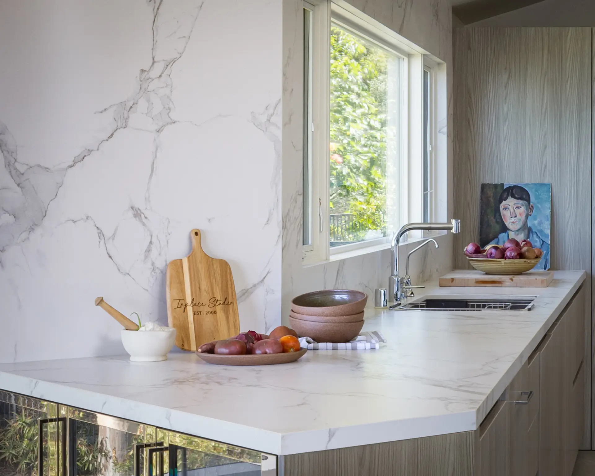 Dekton countertop detail in a La Jolla kitchen by Inplace Studio