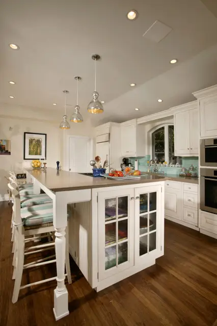 Beach Transitional Custom Residential Remodel &mdash; custom cabinetry detail