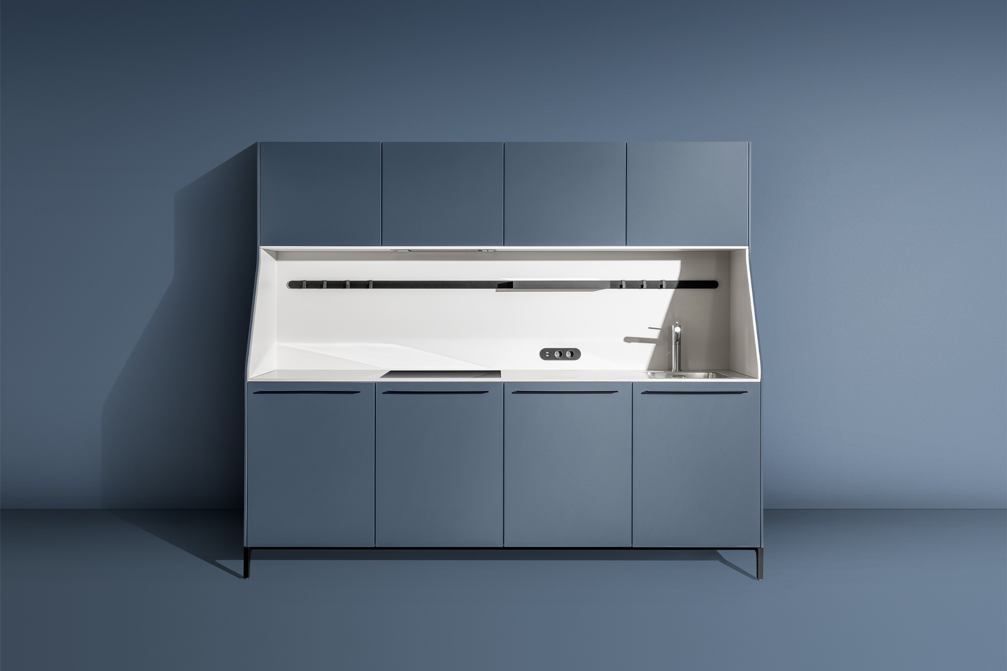 SieMatic 29 kitchen buffet colorway in blue
