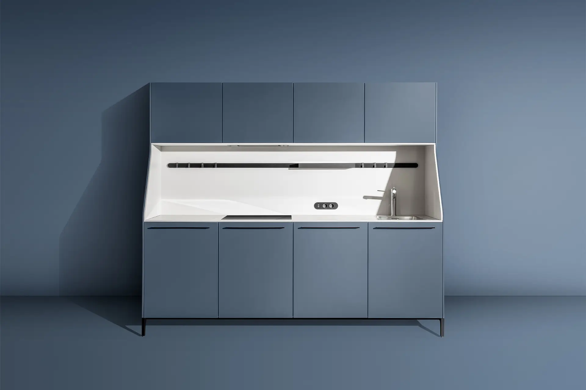 SieMatic 29 kitchen buffet colorway in blue