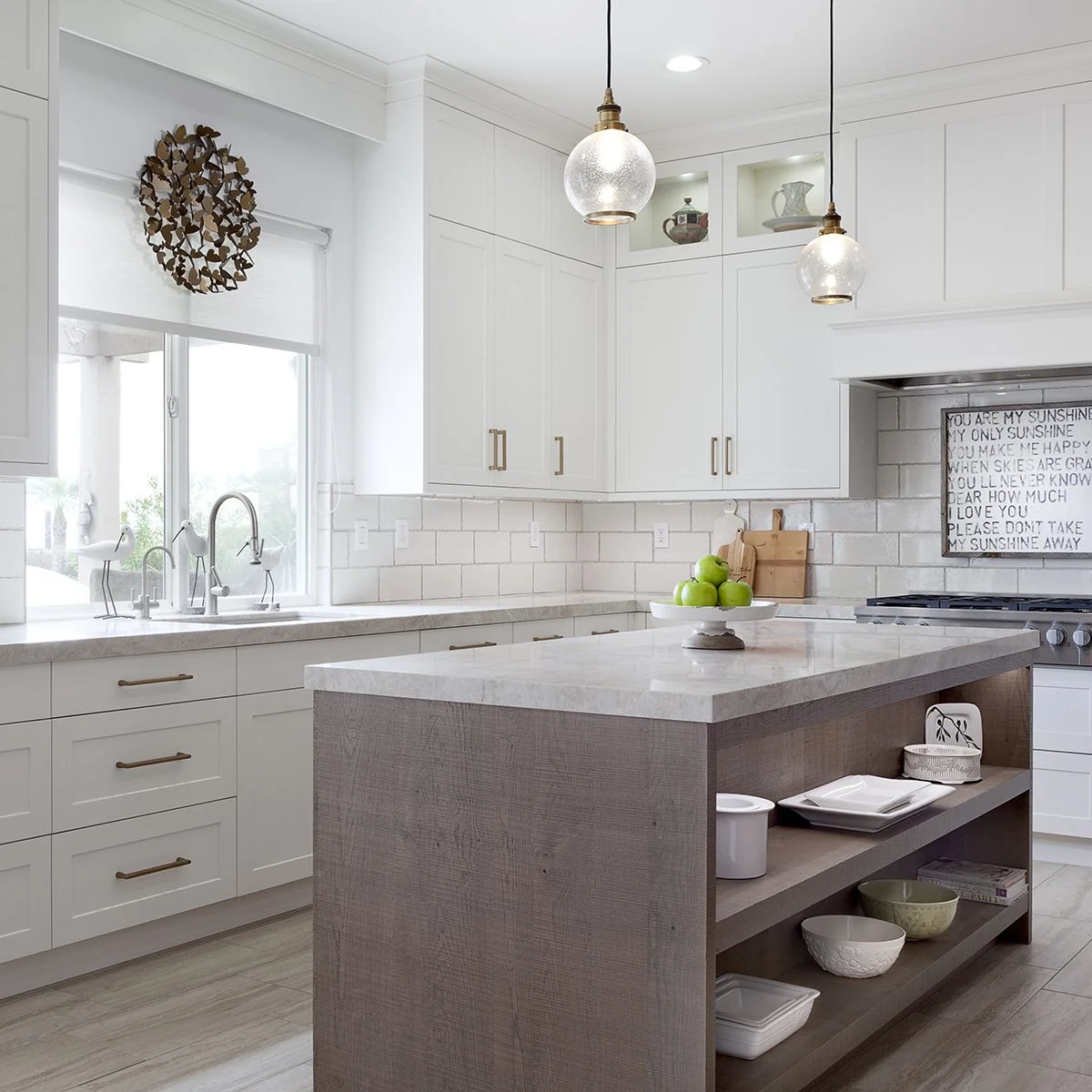 Custom Kitchen Carlsbad &mdash; island and cabinetry overview