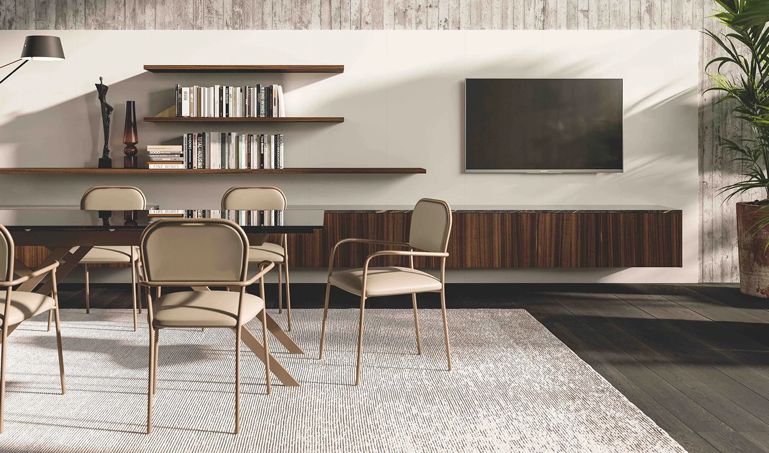 Custom entertainment and living room cabinetry &mdash; whole-home millwork by Inplace Studio